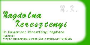 magdolna keresztenyi business card