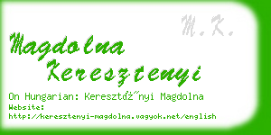 magdolna keresztenyi business card